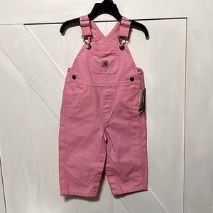 Carhartt Pink Toddler/Baby Bib Overalls - 12 mo.